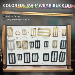 Tùy Chỉnh Hình Chữ Nhật Nhựa Nhựa Khóa Kết Hợp Màu Sắc Thời Trang Thiết Kế Không Thường Xuyên Cho Quần Áo Quần Áo Nút Có Thể Tháo Rời Khóa - Product Image 2