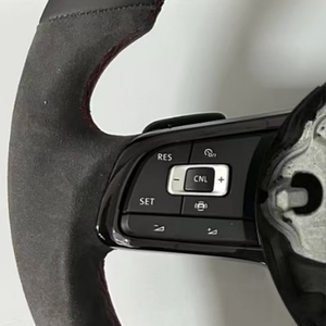 Nuevo Volante de Cuero para Volkswagen VW Polo MK7 Passat Golf 4 5 6 7 8 GTI <span class=keywords><strong>R</strong></span> <span class=keywords><strong>Line</strong></span> MK5 MK6 MK7 MK8 2015 2016 2017 - Product Image 3