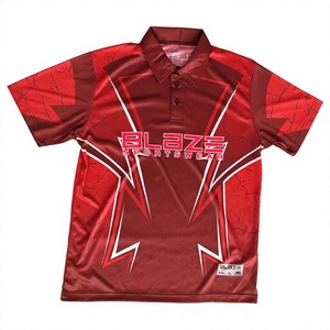 Chemises de golf pour hommes à manches longues, séchage rapide, en tissu peigné formel, conception OEM, haute performance, sérigraphie - Product Image 1