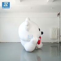 Modèle de chien gonflable géant personnalisé pour la publicité, mascotte de chien gonflable
