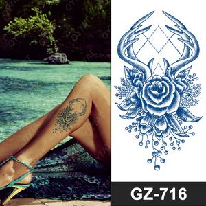 工場直販 防水・防汗 2週間持続 半永久 ハーブ植物果汁 タトゥーシール - Product Image 4