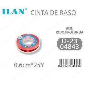 Nastro in Raso Ilan 0,6cm 25y Rosso Intenso D23 - Product Image 3