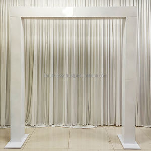 Arche de mariage en métal blanc personnalisable FURUN, grande, amovible, durable, écologique, cadre à fleurs pour la décoration d'événements et de fêtes - Product Image 6
