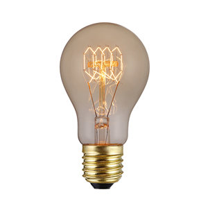 A60 220V E27 Edison đèn sợi đốt <span class=keywords><strong>A19</strong></span> 40W hổ phách thủy tinh cổ điển Edison bóng đèn cho phòng ngủ cafe trang trí - Product Image 5