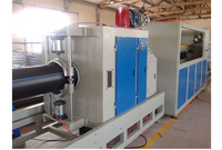 Ligne de production d'extrusion de tuyaux en plastique PE/HDPE à vis simple pour usine, 16-630 mm