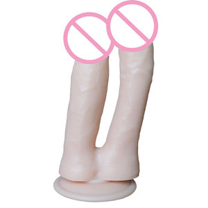 Großer Doppel <span class=keywords><strong>dildo</strong></span> Dual Realistic 7 Zoll Ultra Soft <span class=keywords><strong>Dildo</strong></span> für Anfänger mit ausgestelltem Saugnapf Basis Vaginal G-Punkt Sexspielzeug