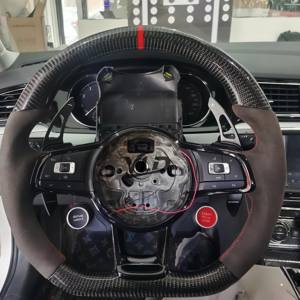 Volant de voiture en fibre de carbone LED YLD adapté à <span class=keywords><strong>Audi</strong></span> R8 <span class=keywords><strong>Tt</strong></span> Mk2 <span class=keywords><strong>Mk3</strong></span> 8n <span class=keywords><strong>RS</strong></span> TTS Ttrs Rs3 Rs6 RS4 RS5 A4 A5 A6 A7 A8 A1 Q3 Q5 Q7 - Product Image 4