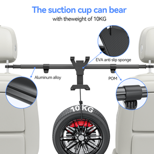 Usine alliage d'aluminium <span class=keywords><strong>voiture</strong></span> <span class=keywords><strong>support</strong></span> de <span class=keywords><strong>tablette</strong></span> sièges <span class=keywords><strong>arrière</strong></span> Double tige connexion appui-tête <span class=keywords><strong>support</strong></span> de montage pour iPad - Product Image 3