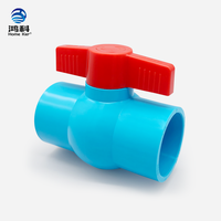 Vanne à boisseau sphérique en PVC bleu de haute qualité 1/2''-4'' pour l'irrigation et la construction, utilisée en Thaïlande, au Cambodge et en Birmanie