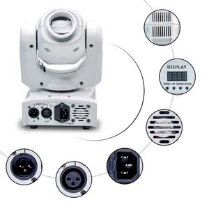 u'king 50W LED光束图案白色摇头舞台效果灯光舞台灯光设备Dj迪斯科派对灯 - Product Image 4