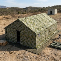Tente de secours rapide pour la production post-catastrophe, abri d'urgence extérieur à montage rapide, conception personnalisée pour les projets humanitaires