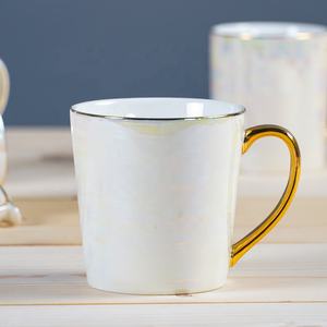 Asas doradas con esmalte <span class=keywords><strong>de</strong></span> perlas, tazas <span class=keywords><strong>de</strong></span> café personalizadas mágicas <span class=keywords><strong>de</strong></span> cerámica con/sin mango <span class=keywords><strong>de</strong></span> corazón <span class=keywords><strong>de</strong></span> madera - Product Image 1