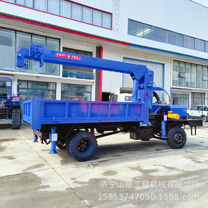 Grúa sobre Camión Shanxing de 8 Toneladas, Tracción 6x4, Cabina de Operación, Uso en Construcción - Product Image 1