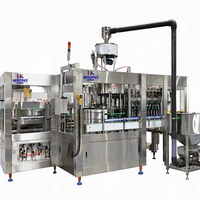 Machine de remplissage isobare automatique, équipement d'embouteillage de boissons gazeuses, de sodas et d'eau pétillante en bouteilles PET
