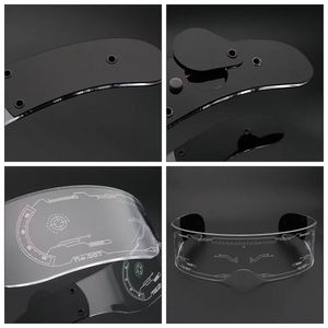 Gafas Brillantes en la Oscuridad OEM, Diseño Moderno, Luz LED Intermitente, Gafas de Fiesta Cyberpunk para Bodas - Product Image 5