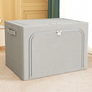 Cajas de Almacenamiento de Tela Plegables y Apilables con Logotipo Personalizado, Organizador con Marco de Acero para Ropa, Juguetes ¡y Más! - Product Image 6