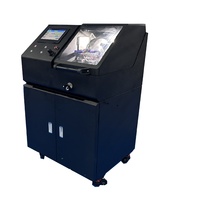Machine de découpe métallographique verticale automatique sur pied, diamètre de coupe max. 80 mm, avec réservoir de liquide de refroidissement