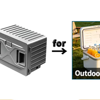 Boîtier de batterie Li-ion intelligent économique avec protection basse tension 128 bits, boîtier personnalisé, source d'alimentation portable pour camping extérieur et réfrigérateur