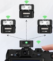 Flash d'appareil photo sans fil professionnel Medalight F2 Mini, synchronisation haute vitesse, rechargeable, léger (55g), pour appareils photo sans fil