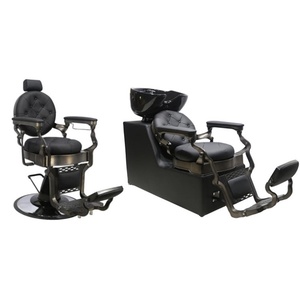 Sillón de Peluquería de Lujo con Lavabo para Salón de Belleza, Silla de Barbería para Hombre, Muebles de Barbería - Product Image 5