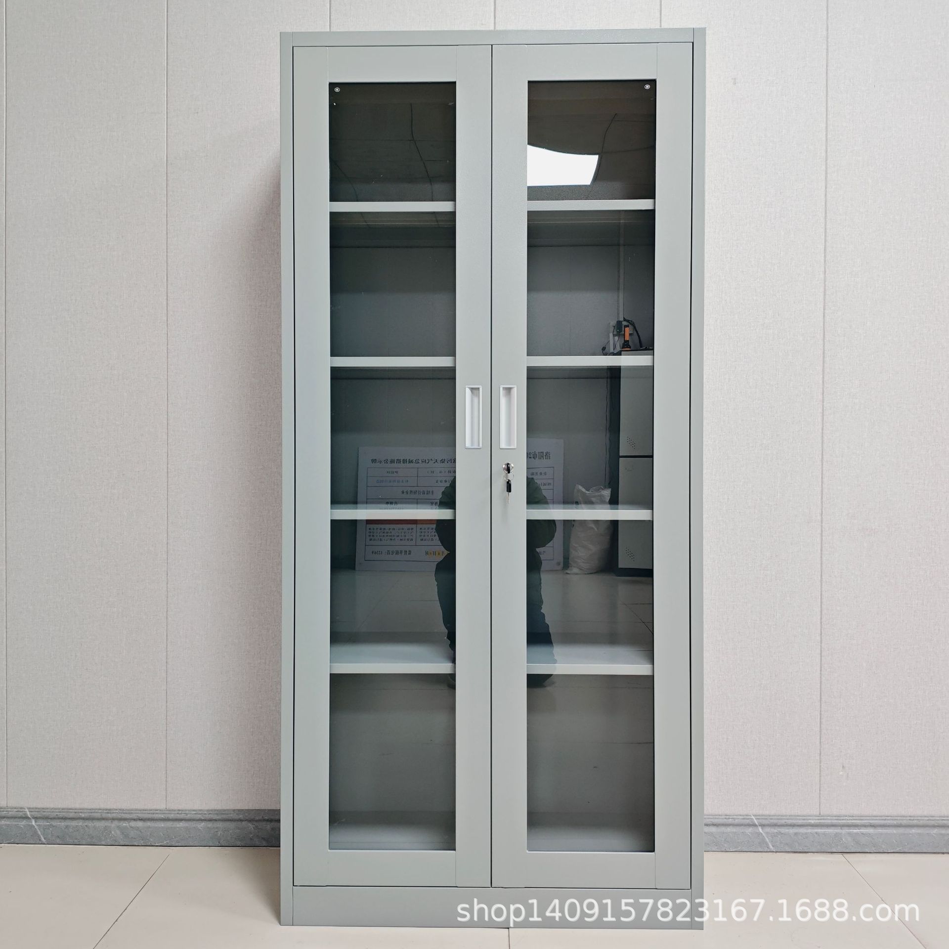 Filing cabinet with transparent glass (factory pickup)