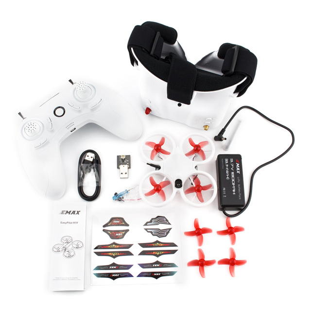Emax Official EZ Pilot FPV Racing Drone Kit 5.8G Kid Toys With Camera Goggle 2~3S RTF Easy to Fly for Beginners With Goggle