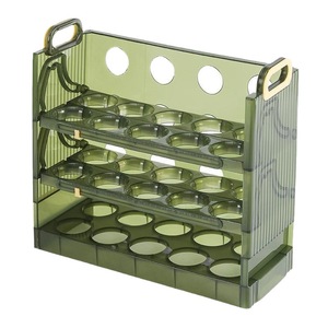 Foldable Egg Storage Box With Flip Top For Fridge Kitchen Use Freshness Preservation - Product Image 5