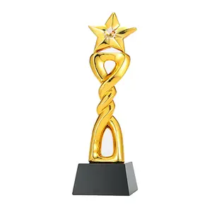 Trophée en résine peut être gravé au laser et peut être stocké pendant une longue période sans se décolorer facilement