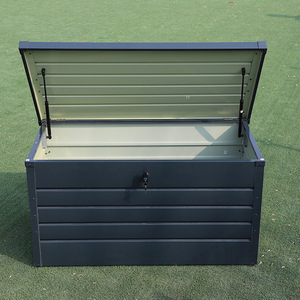 Boîte de rangement en métal, durable, résistante aux intempéries, pour le <span class=keywords><strong>jardin</strong></span>, le patio, les outils, les coussins, l'organisation des équipements - Product Image 4