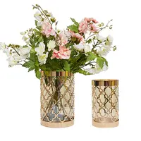 Ornamen Netsuke Minimalis Skandinavia Bunga Ruang Tamu Karangan Bunga Kering Dekorasi Meja Makan Vas Kaca Teal