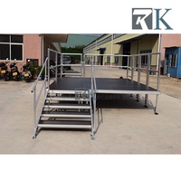 RK Caractéristiques uniques Plate-forme de scène portable extérieure et jambe de scène réglable pour la performance de l'événement