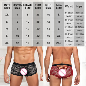 Private Label <span class=keywords><strong>uomo</strong></span> rosso Boxer slip Sexy biancheria intima <span class=keywords><strong>trasparente</strong></span> - Product Image 2