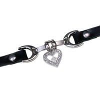 Colliers pendentifs en métal en forme de cœur pour femmes, tendance, collier ras du cou en cuir, bijoux