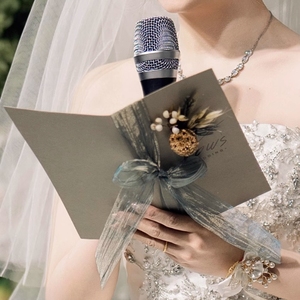 Tùy Chỉnh Lá Dập Sang Trọng Thiệp Mời Đám Cưới Kinh Doanh Thiệp Chúc Mừng Làm Được Ưa Thích Bù Đắp Các Tông Vật Liệu Chất Lượng Cao - Product Image 2