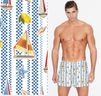 Tissu imprimé par sublimation court de surf recyclé UV 50 Board pour vêtements de sport, lingerie, maillots de bain pour filles