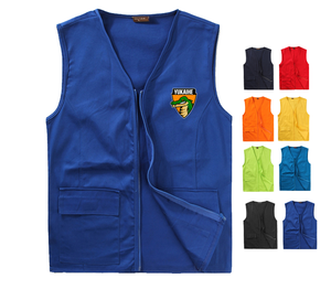 I lavoratori con Logo personalizzato in cotone 200G indossano gilet di cotone uniforme da lavoro resistente alle rughe gilet da uomo - Product Image 1