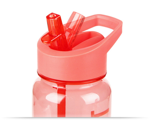 Bouteille d'eau de sport en plastique sans BPA avec paille - Product Image 5