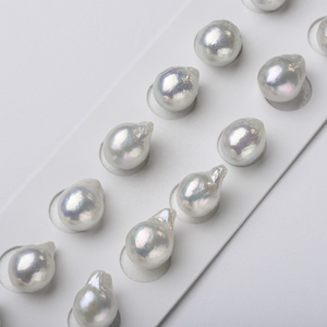 Perle d'acqua dolce Haiyang, perle d'acqua dolce naturali, perle sfuse a forma di goccia d'acqua, perle barocche - Product Image 2