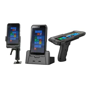 Escáner de código de barras PDA 1D 2D de 6 pulgadas Terminal de mano móvil PDA con Wins 10 os