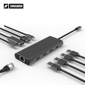 Base de Conexión <span class=keywords><strong>USB</strong></span> <span class=keywords><strong>C</strong></span> de 9 Puertos al por Mayor, Tipo-<span class=keywords><strong>C</strong></span> a HDMI 8K, <span class=keywords><strong>DisplayPort</strong></span>, <span class=keywords><strong>USB</strong></span> 3.0, Adaptador de Corriente PD de 100W, Hub <span class=keywords><strong>USB</strong></span>-<span class=keywords><strong>C</strong></span> 9 en 1 para Televisores HD - Product Image 1