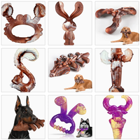 Nouveau jouet à mâcher pour chien en nylon durable à motif géométrique, saveur bœuf, jouet interactif pour la dentition des chiens, modèle 100, produit phare
