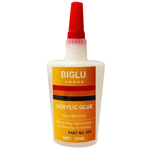 30ML BIGLU <span class=keywords><strong>Colle</strong></span> Acrylique Transparente Forte Instantanée PMMA Adhésif ABS Plexiglas PVC Plastique Imperméable Séchage Rapide <span class=keywords><strong>Colle</strong></span> - Product Image 1