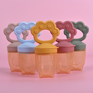 Stampato su misura per uso alimentare silicone BPA free non tossico <span class=keywords><strong>2</strong></span> in 1 bambino frutta cibo alimentazione ciuccio nuovo bambino bambino fresco giocattolo da masticare - Product Image 5
