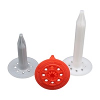Cheville de fixation en plastique cannelée en PEHD pour mur extérieur, isolante, étanche et écologique