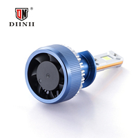 DIINII Y2-H1 Ampoules de phares LED H1 pour voiture, 140W, en aluminium, 20000LM, 6000K-6500K, compatibilité universelle pour Jazz