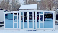 Maison conteneur pliable à double aile de 20 pieds : une micro-maison à assembler rapidement et facilement à transporter