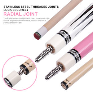 Queue de billard professionnelle CUPPA, 58 pouces, en érable canadien, poignée en cuir, embout de 12,5 mm, pour bar à domicile, club - Product Image 5