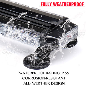 Luz Estroboscópica LED de 12V para Techo de Auto, de 15 a 38 Pulgadas, Luz de Advertencia Intermitente de Seguridad para Camiones, Remolques e Ingeniería - Product Image 4
