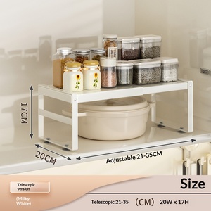 Étagère de rangement pour épices de <span class=keywords><strong>cuisine</strong></span> en métal rétractable avec étagères multi-niveaux, design moderne et simple - Product Image 6