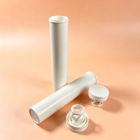 Nouvelle bouteille effervescente en plastique PP personnalisable avec bouchon, pour calcium et vitamine C, tubes vides pour pilules et comprimés